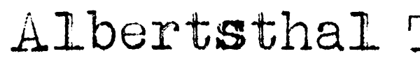 Albertsthal Typewriter font preview
